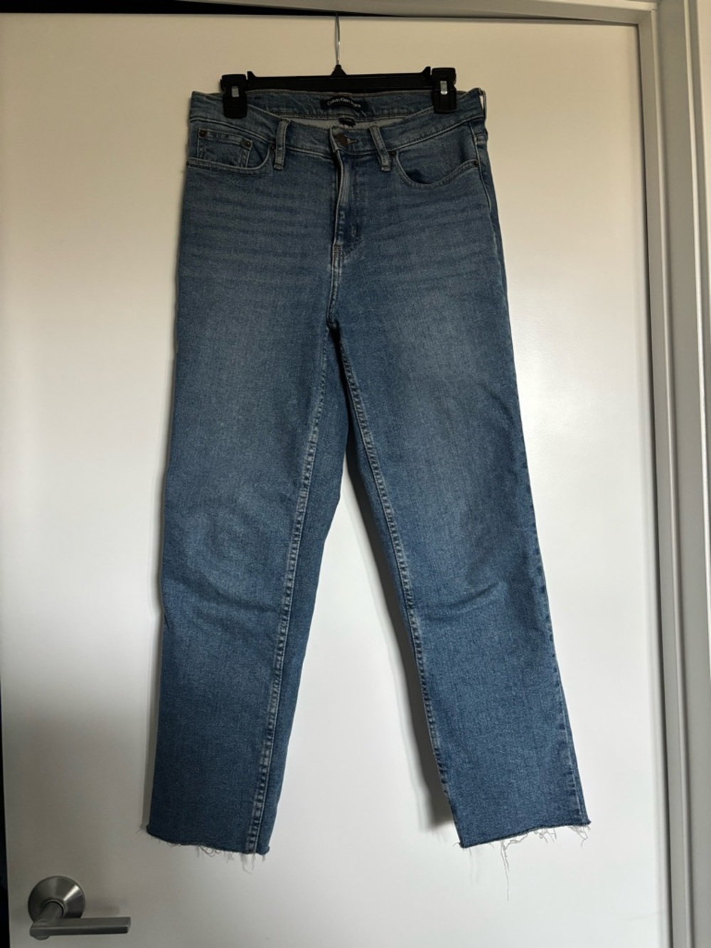 Calvin Klein Women’s Blue Denim Jeans - Classic Straight Fit High Rise